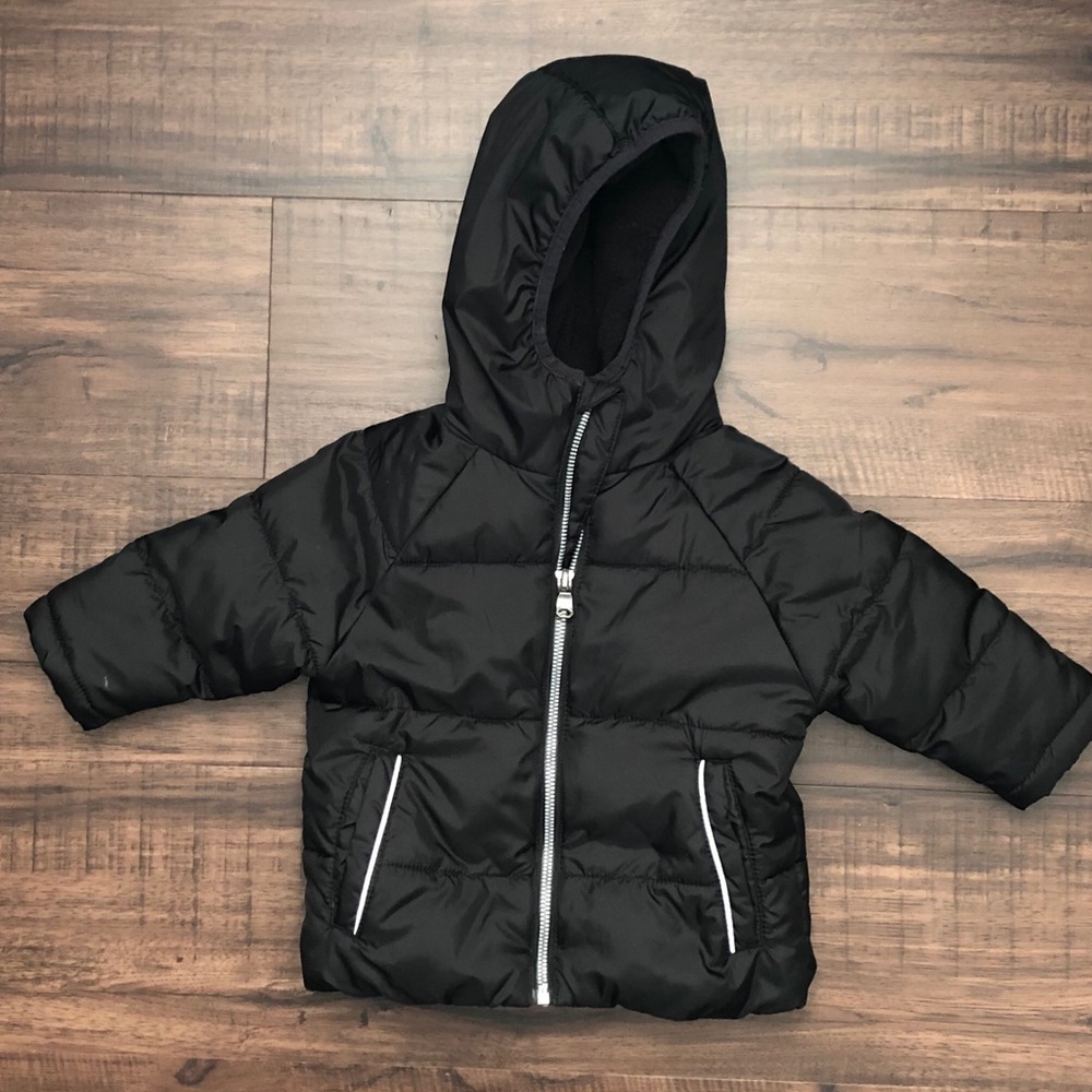Wonder Nation Black Winter Coat _GUC